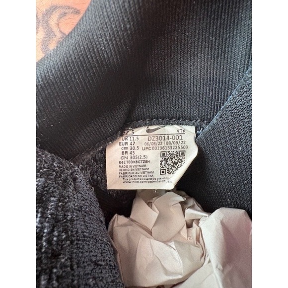 Nike React Infinity Run Black Grey Pink DZ3014-001 Mens sneakers size 12.5 - Picture 9 of 9